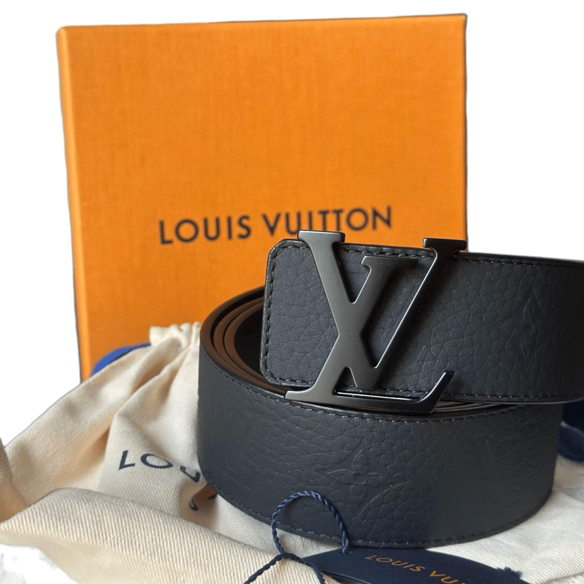 Louis Vuitton LV Initiales 40 mm Reversible Belt Black Monogram Eclipse 95 cm