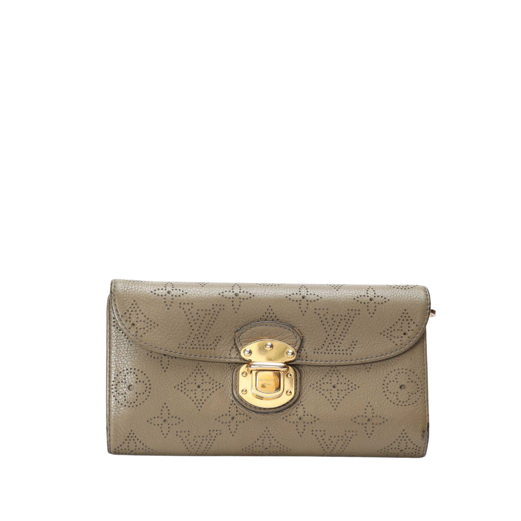 Louis Vuitton Monogram Taupe Mahina Amelia Wallet