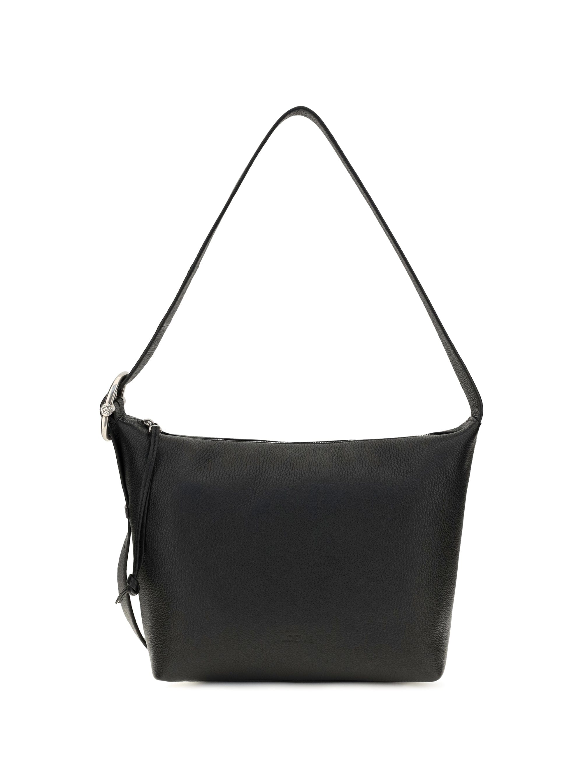 Loewe Men Medium Loop Hobo Bag In Grained Calfskin