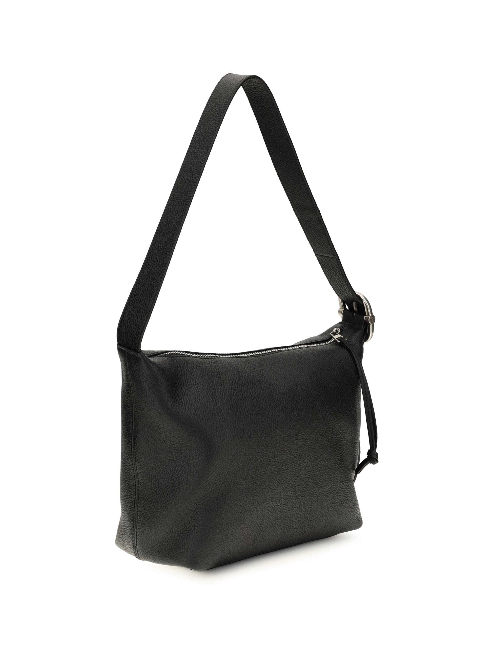 Loewe Men Medium Loop Hobo Bag In Grained Calfskin
