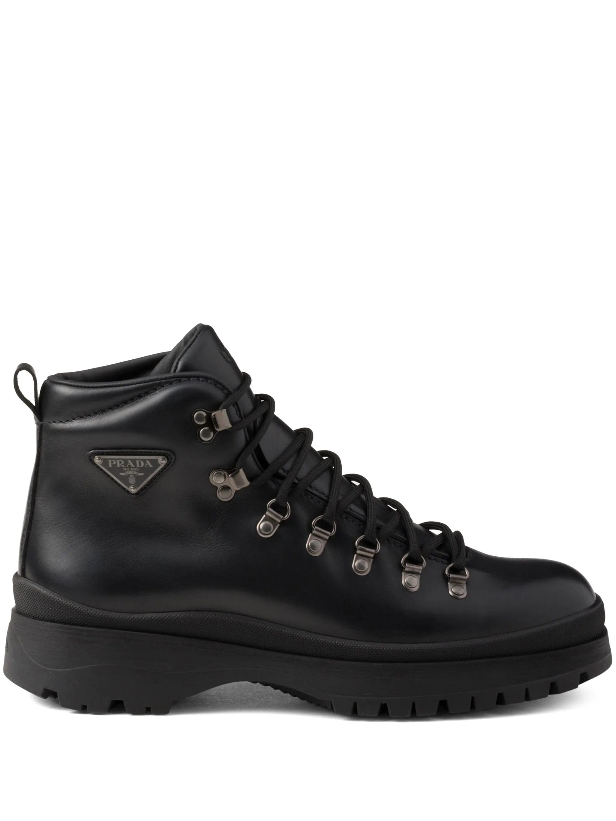 Prada Brixxen leather booties