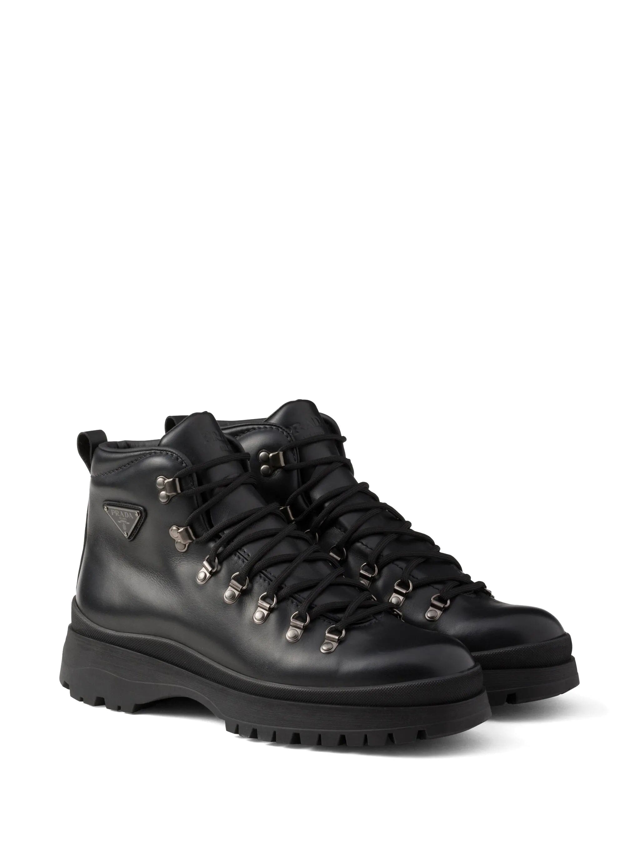 Prada Brixxen leather booties