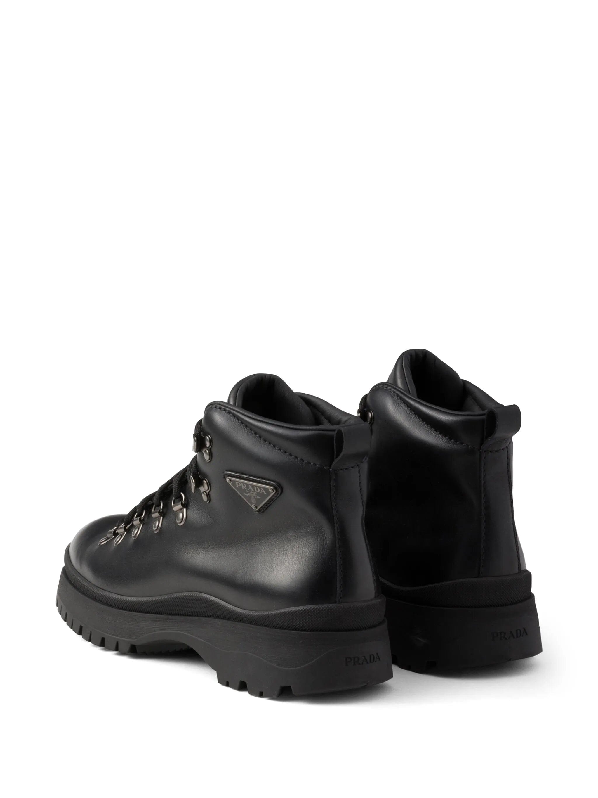 Prada Brixxen leather booties