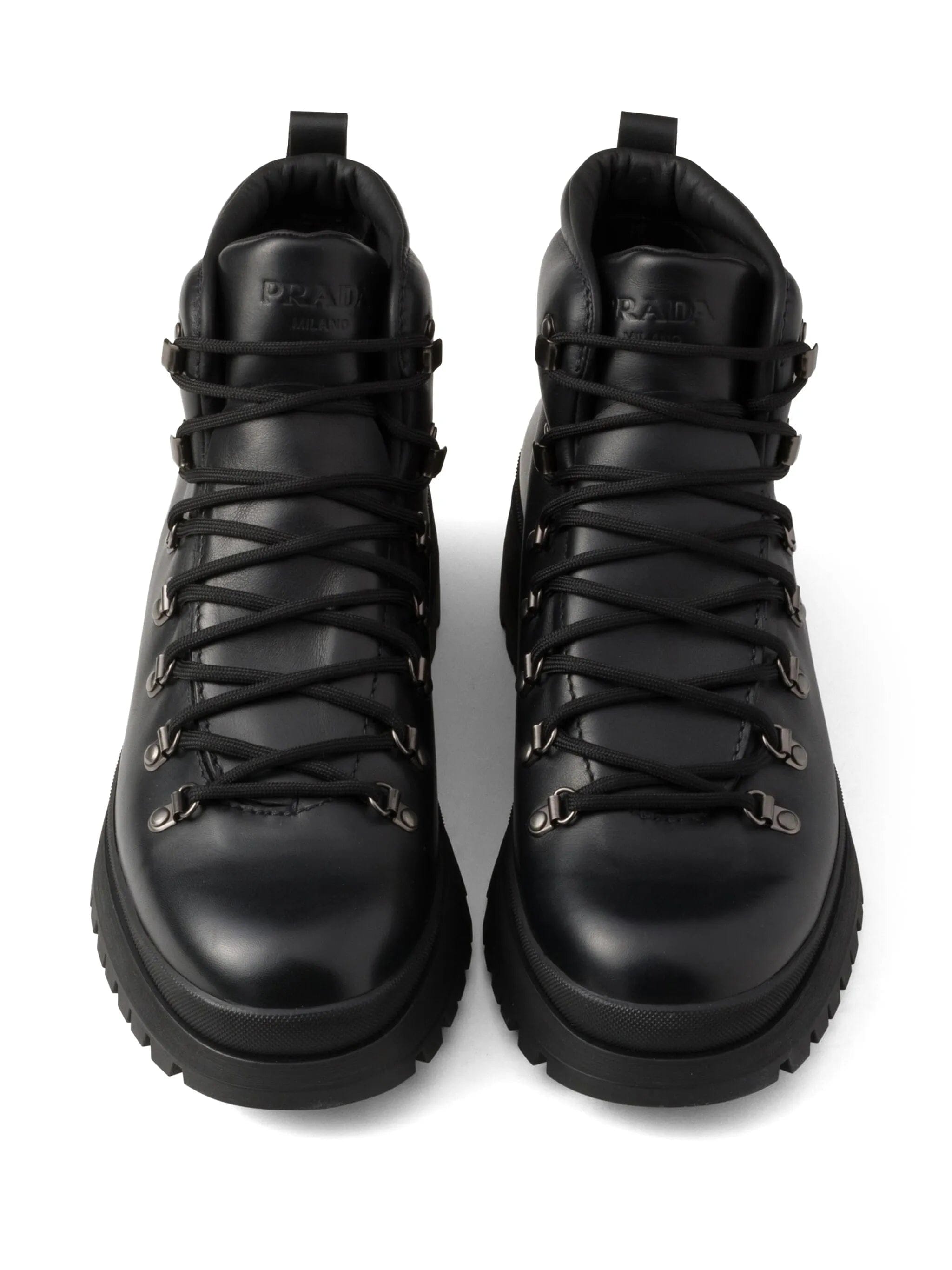 Prada Brixxen leather booties