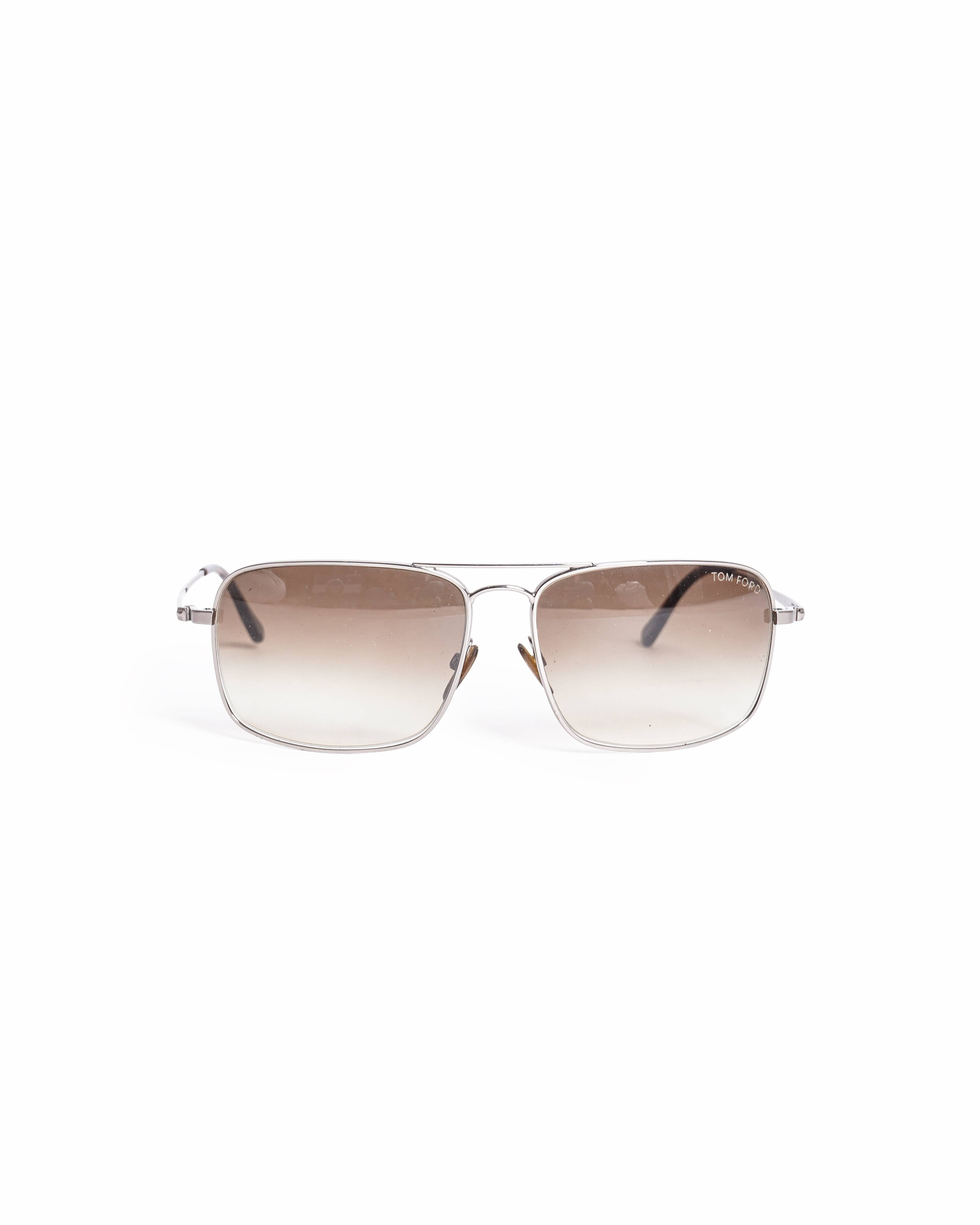 TOM FORD Men’s Gregoire Silver Aviator Sunglasses