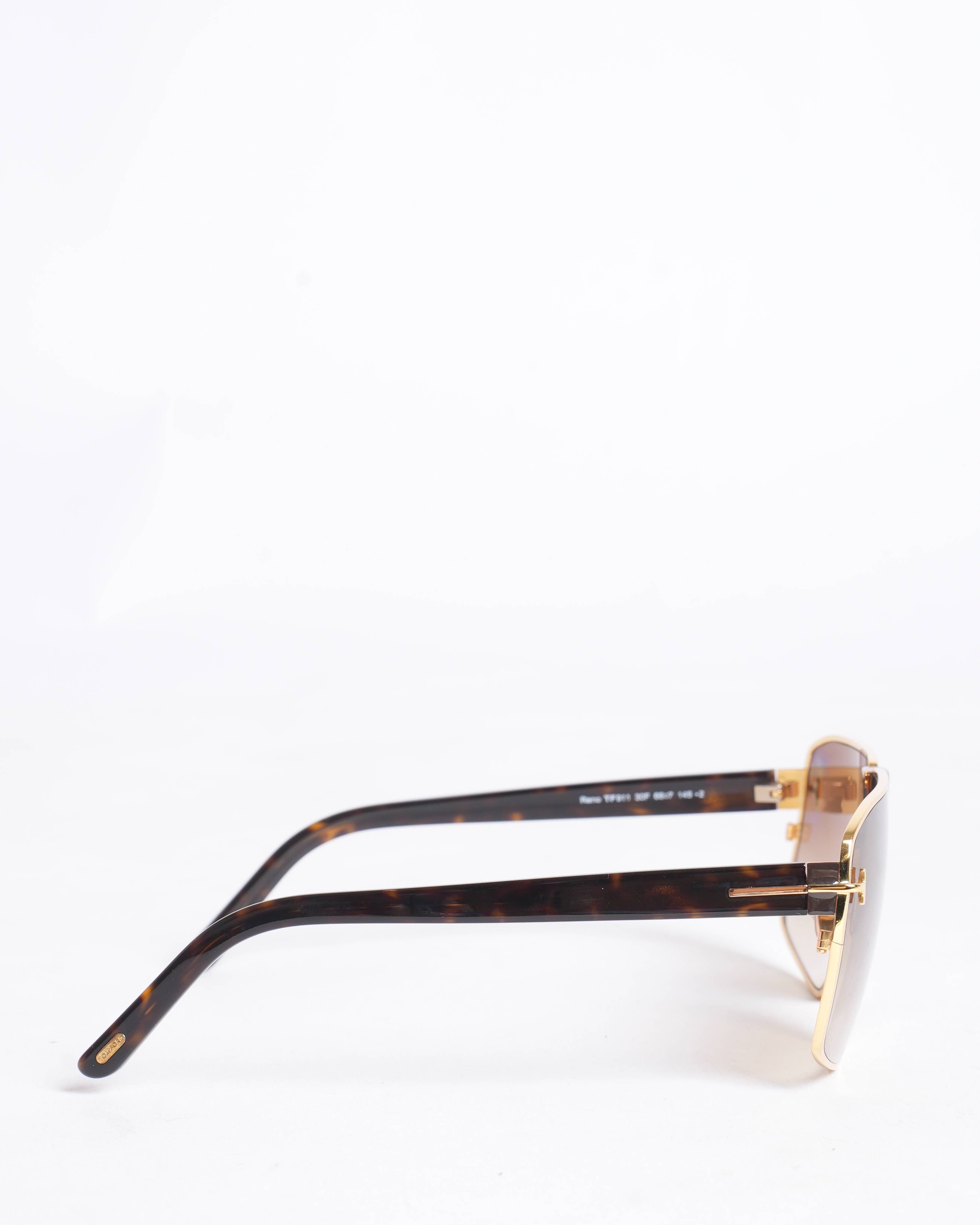 TOM FORD Women's Angular Sunglasses In Brown