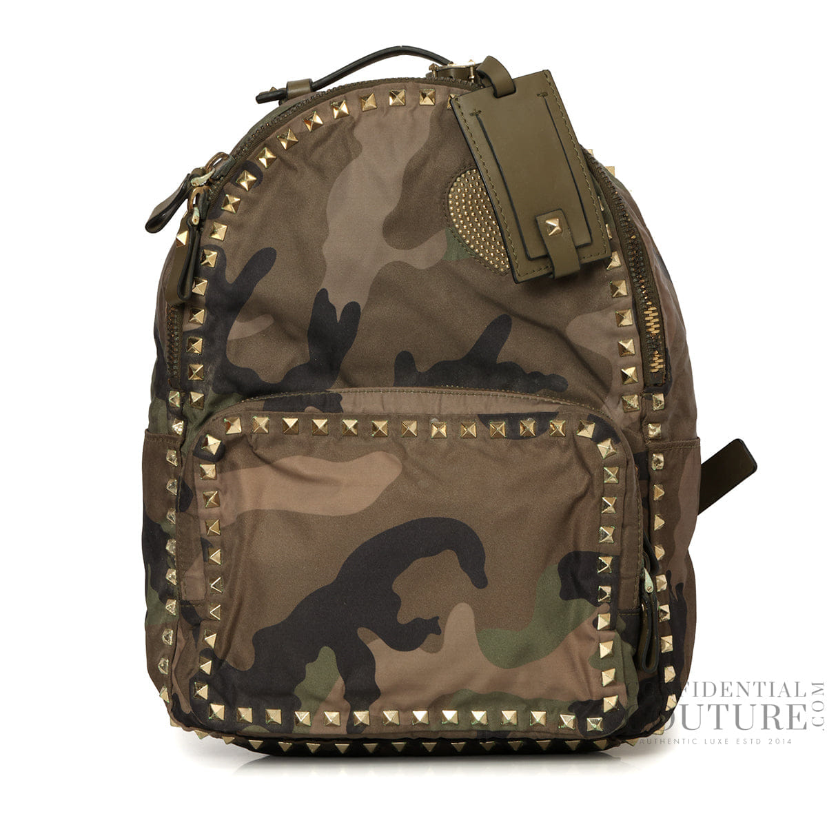 Valentino Rockstud Small Camouflage Backpac