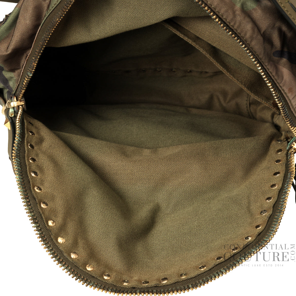Valentino Rockstud Small Camouflage Backpac