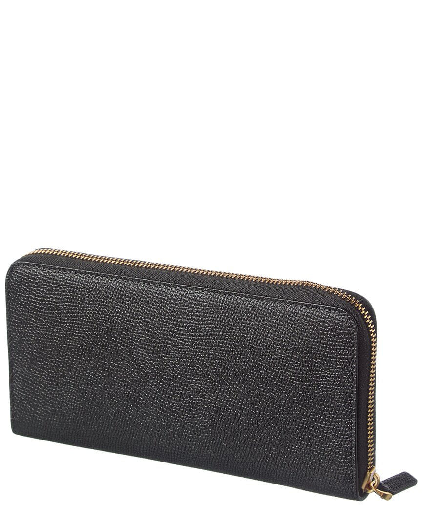 Valentino Vlogo Leather Ziparound Wallet