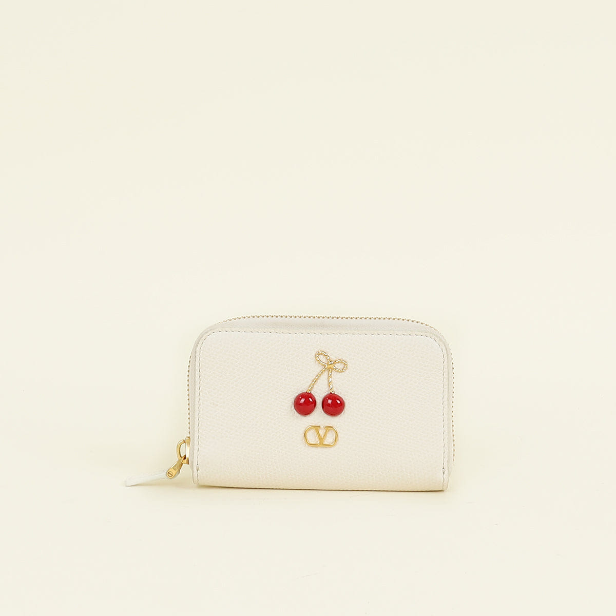 Valentino Cream Cherryfic Small Wallet