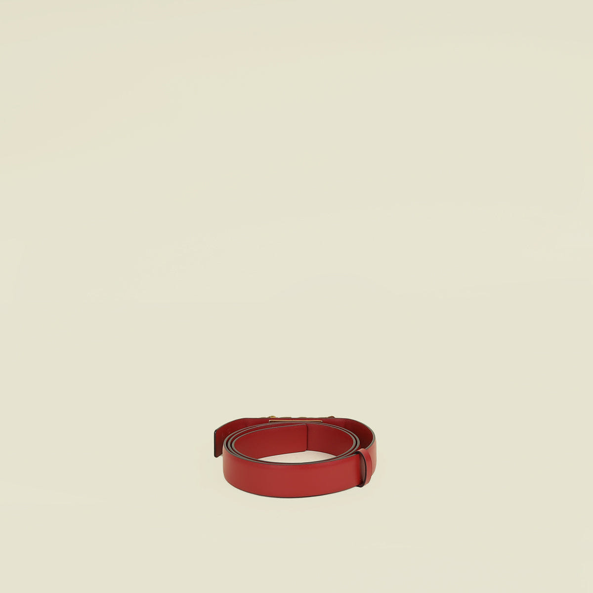 Valentino Red Vlogo Chain Belt 38