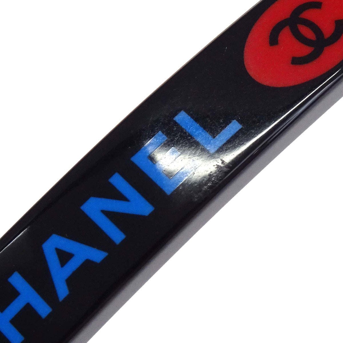 Chanel Barrette Hair Accessories Black Acrylic 03P
