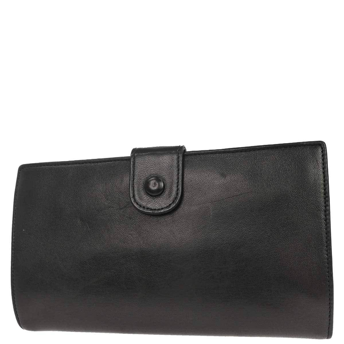 Chanel 1994 - 1996 Black Lambskin Long Wallet
