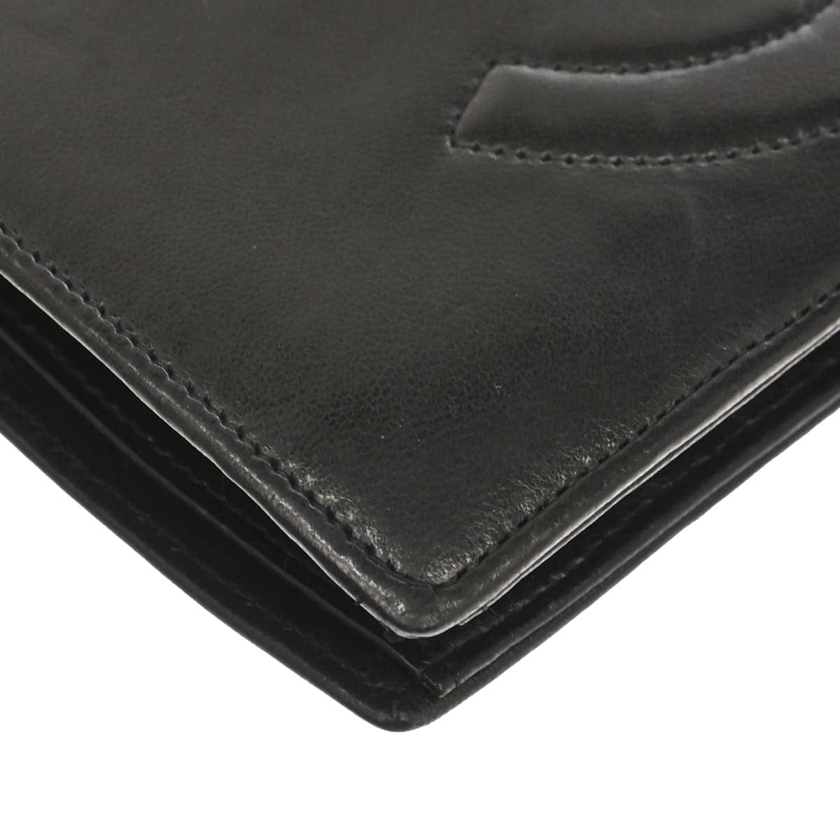 Chanel 1994 - 1996 Black Lambskin Long Wallet