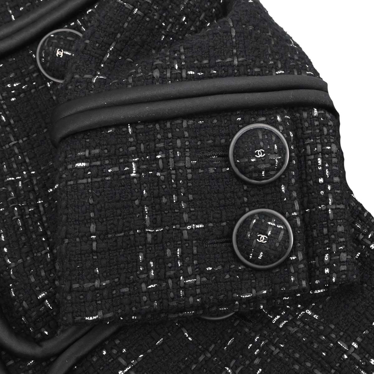 Chanel 2015 - 2016 Collarless Jacket Black #38