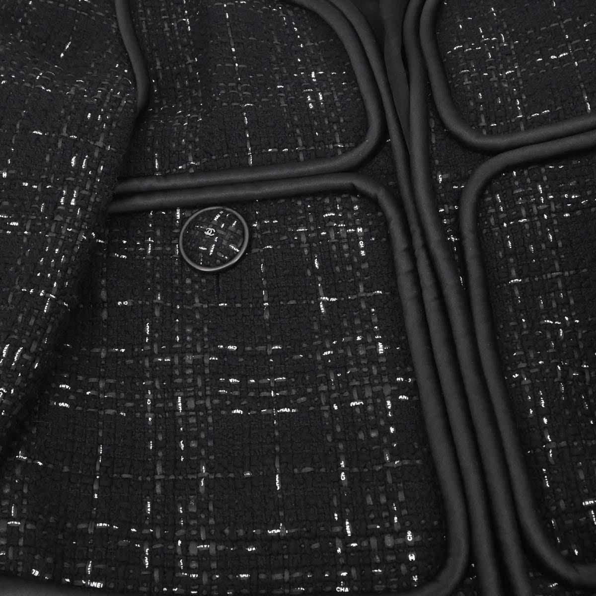 Chanel 2015 - 2016 Collarless Jacket Black #38