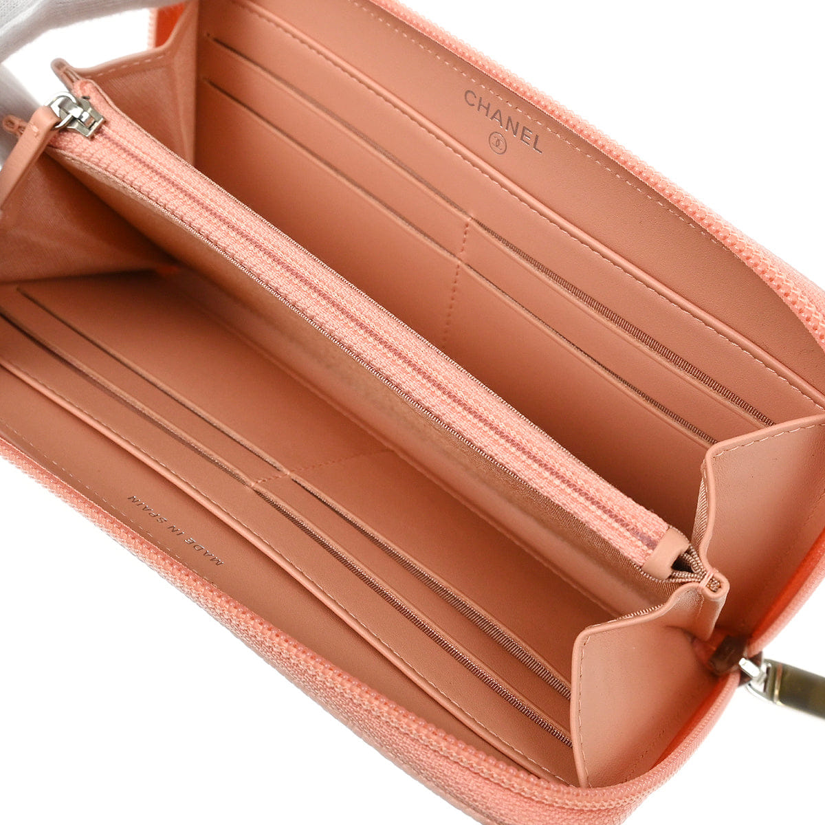 Chanel 2016 - 2017 Pink Caviar Long Wallet