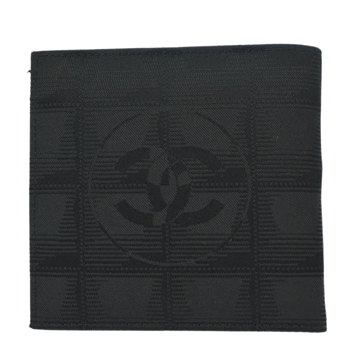 Chanel 2000 - 2001 Black Nylon New Travel Line Bifold Wallet
