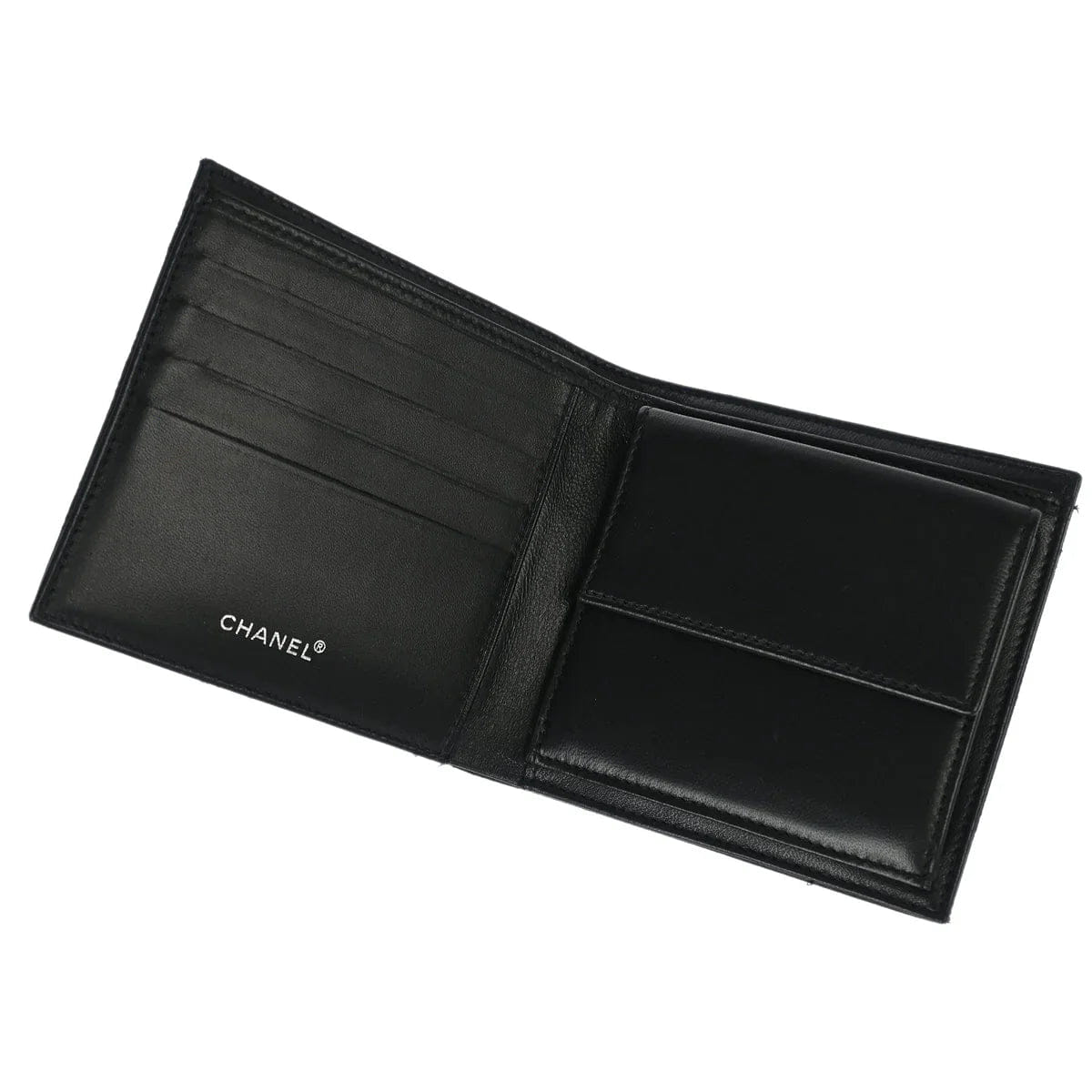 Chanel 2000 - 2001 Black Nylon New Travel Line Bifold Wallet