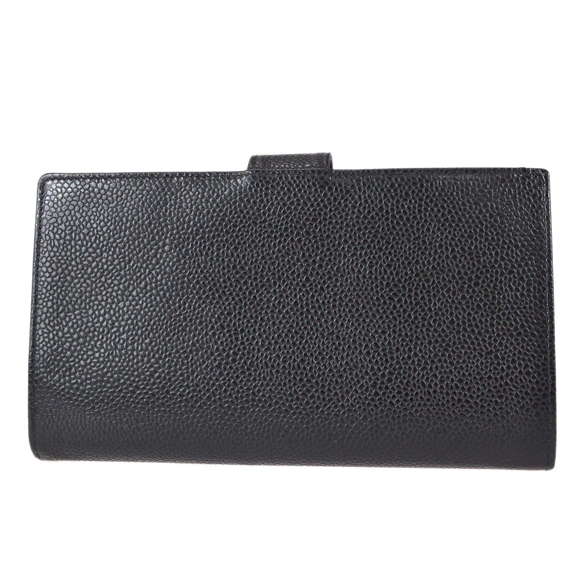 Chanel 2001 - 2003 Timeless Long Wallet Black Caviar
