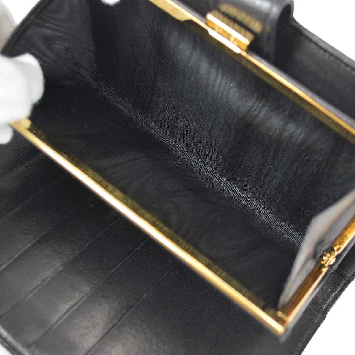 Chanel 2001 - 2003 Timeless Long Wallet Black Caviar