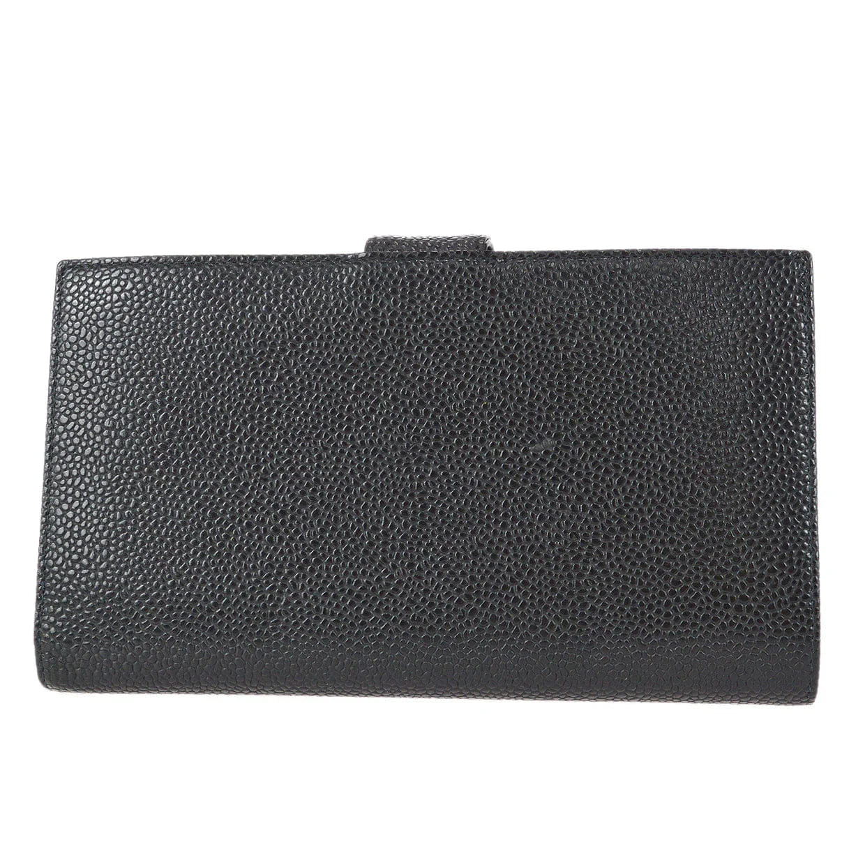Chanel 2003 - 2004 Timeless Long Wallet Black Caviar