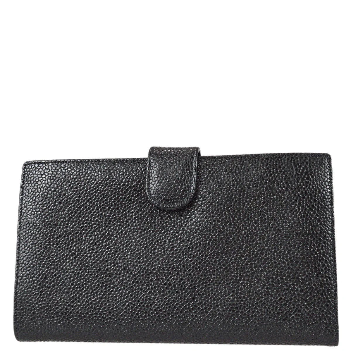 Chanel 1996 - 1997 Black Caviar Timeless Long Wallet