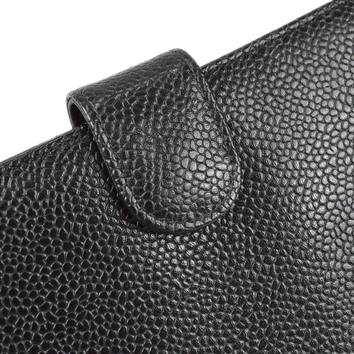Chanel 1996 - 1997 Black Caviar Timeless Long Wallet