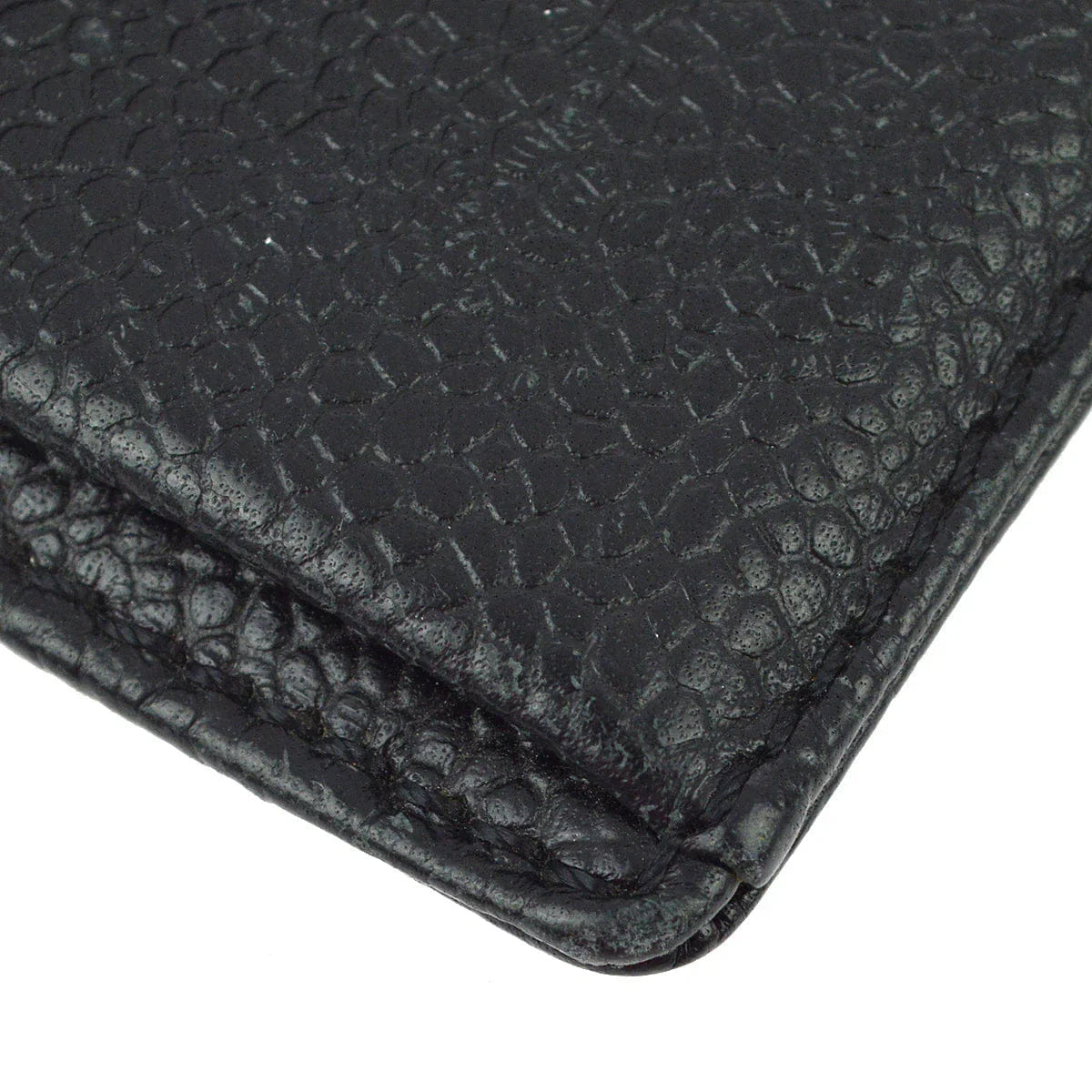 Chanel 1997 - 1999 Black Caviar Coin Purse Wallet