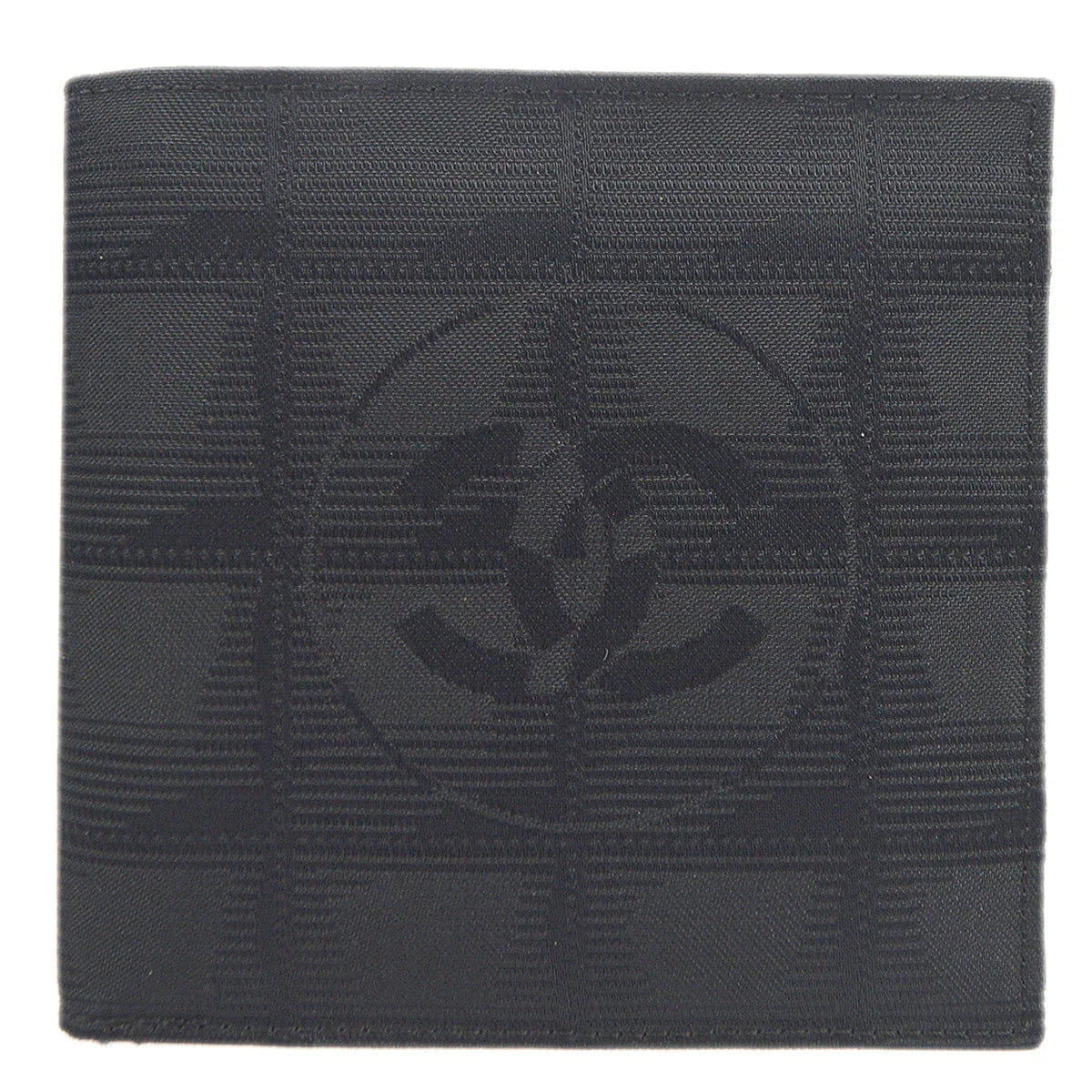 Chanel 2001 - 2003 Black New Travel Line Bifold Wallet Purse