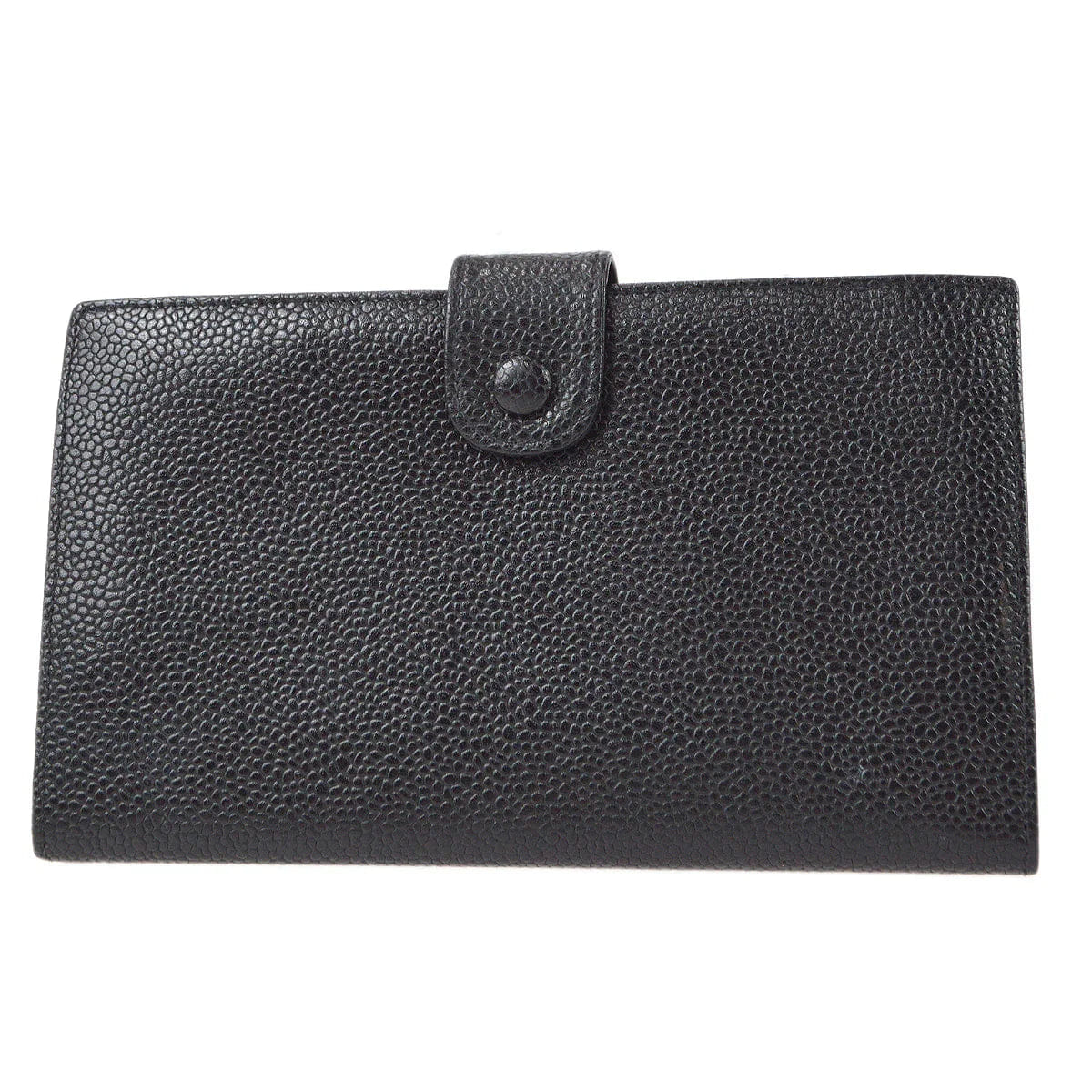 Chanel 1996 - 1997 Timeless Long Wallet Black Caviar