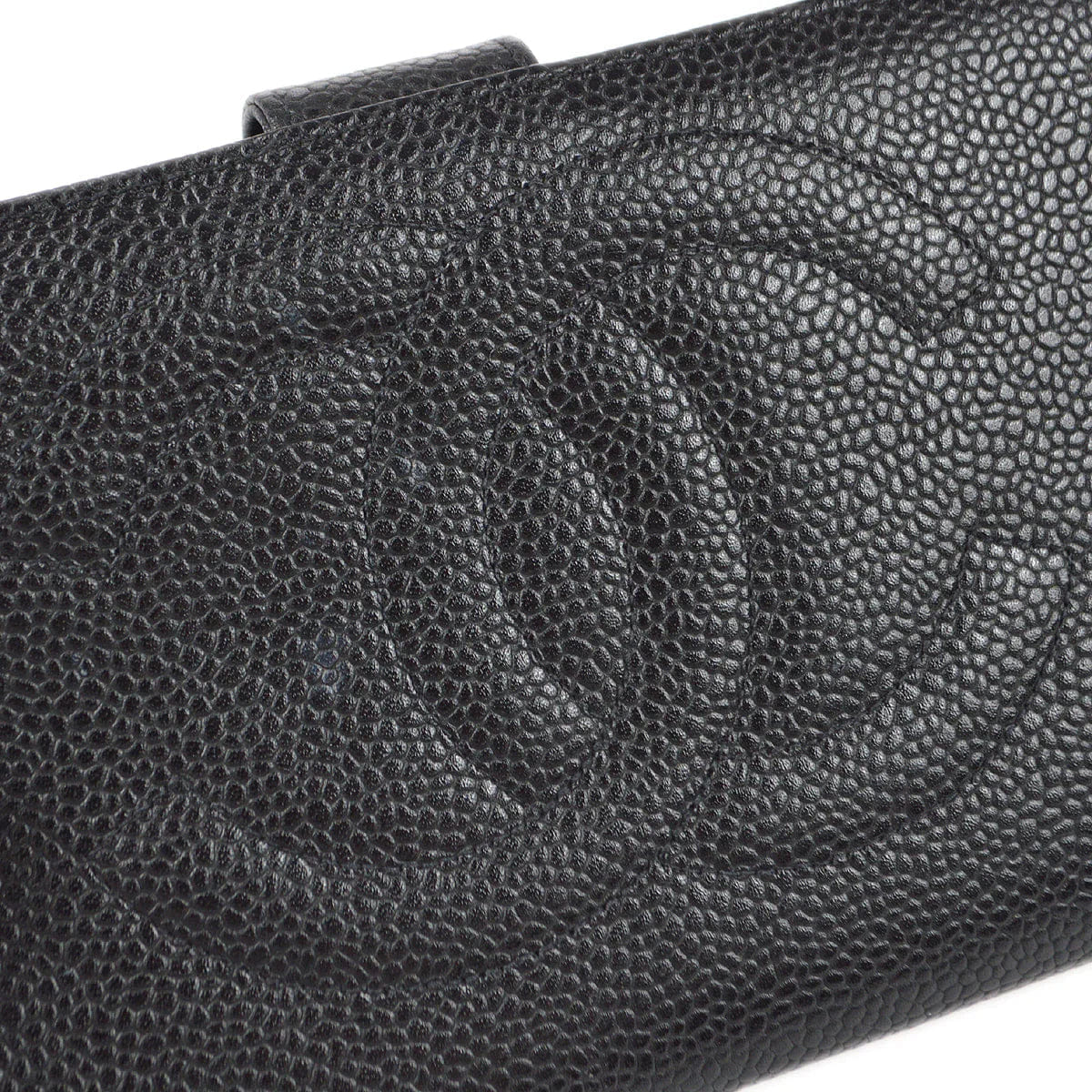 Chanel 1996 - 1997 Timeless Long Wallet Black Caviar