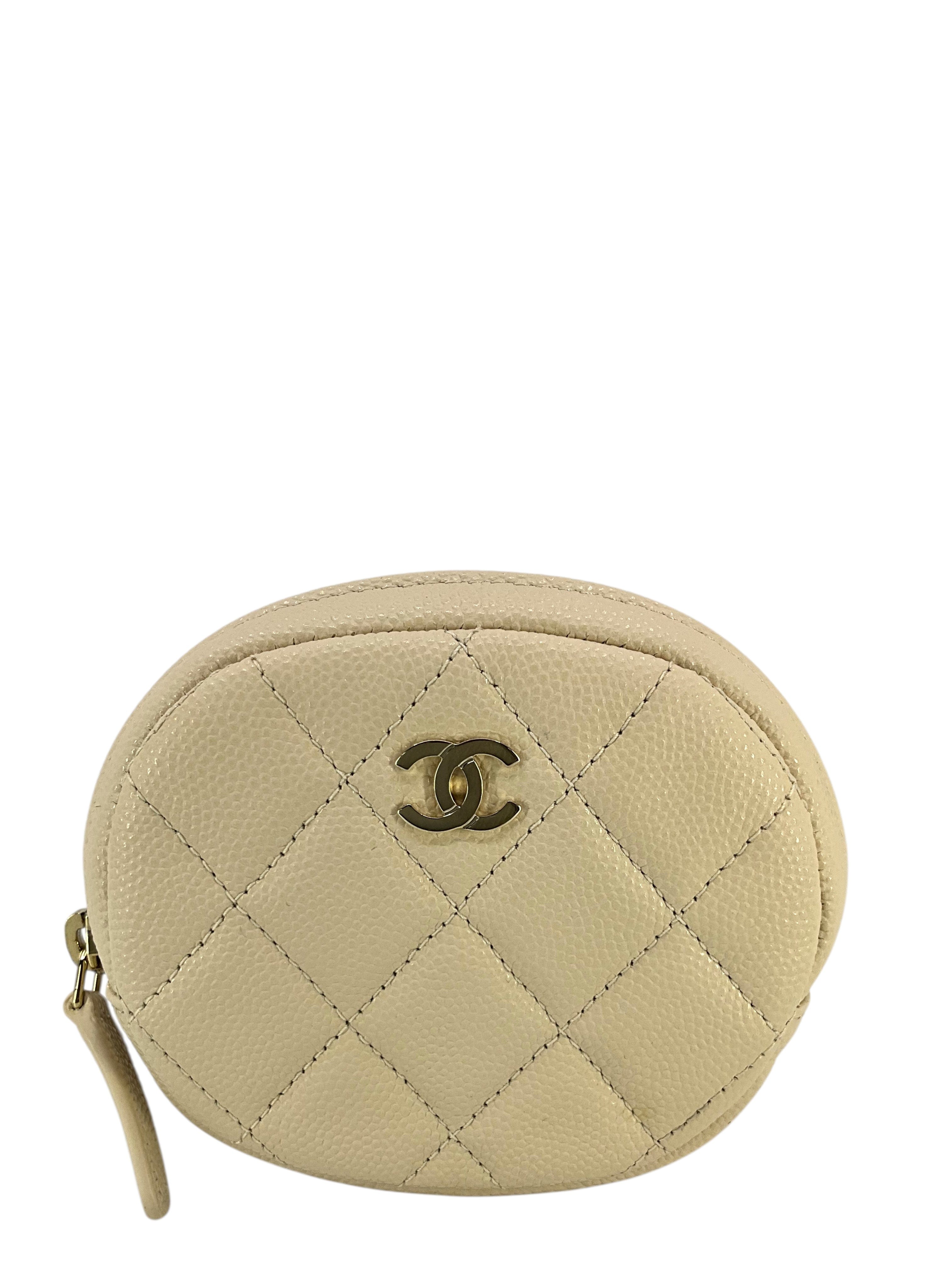 Chanel Caviar Quilted Zip Around Classic Coin Purse