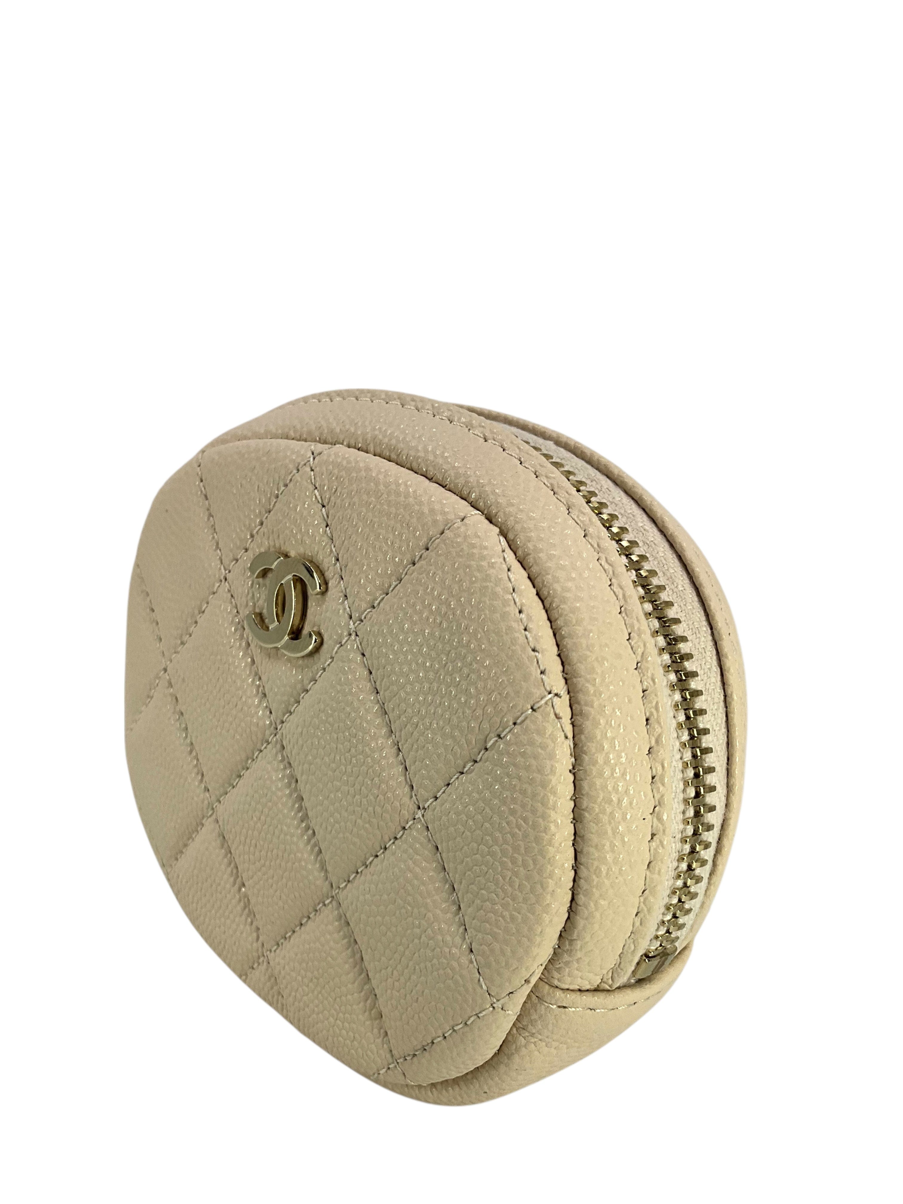 Chanel Caviar Quilted Zip Around Classic Coin Purse