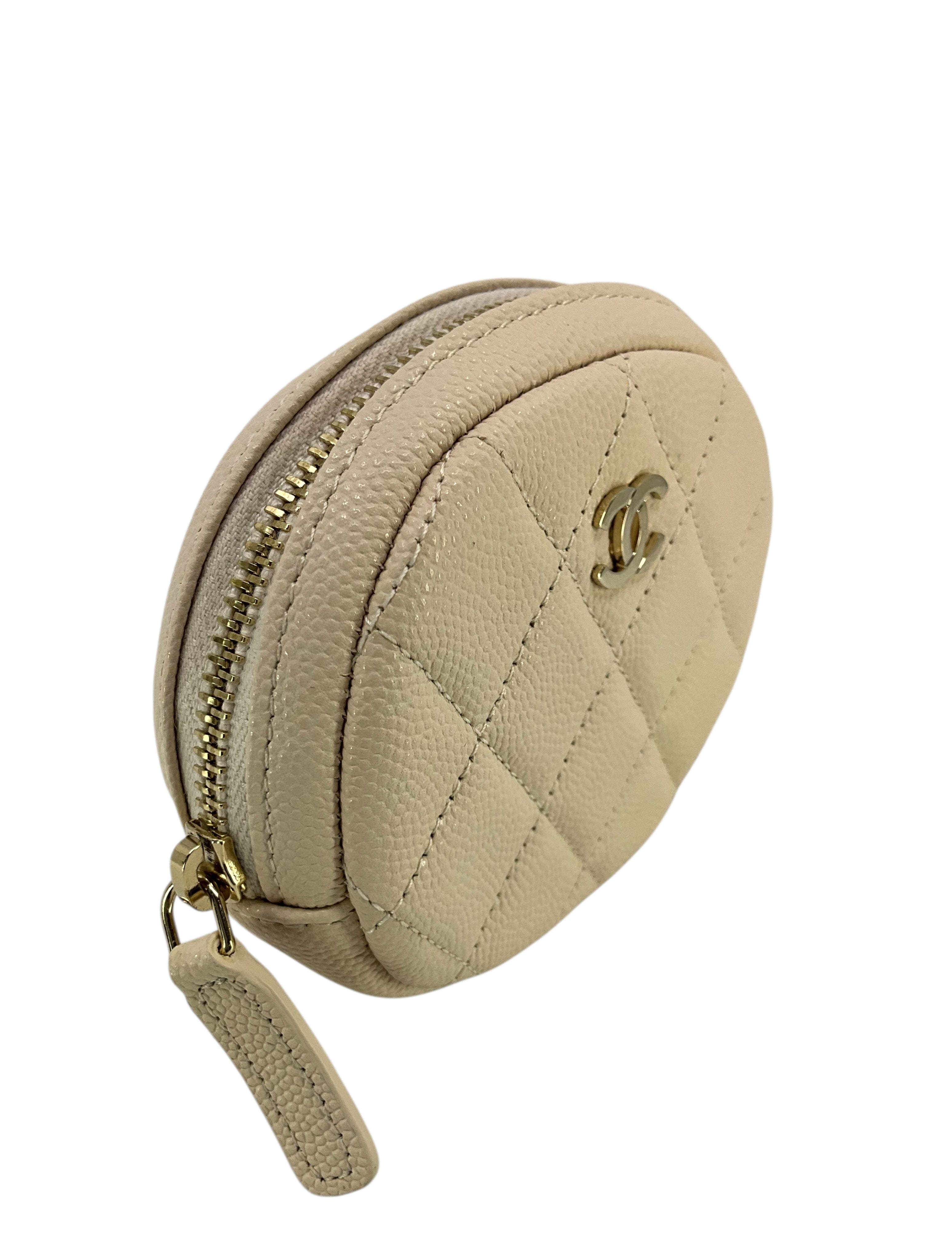 Chanel Caviar Quilted Zip Around Classic Coin Purse