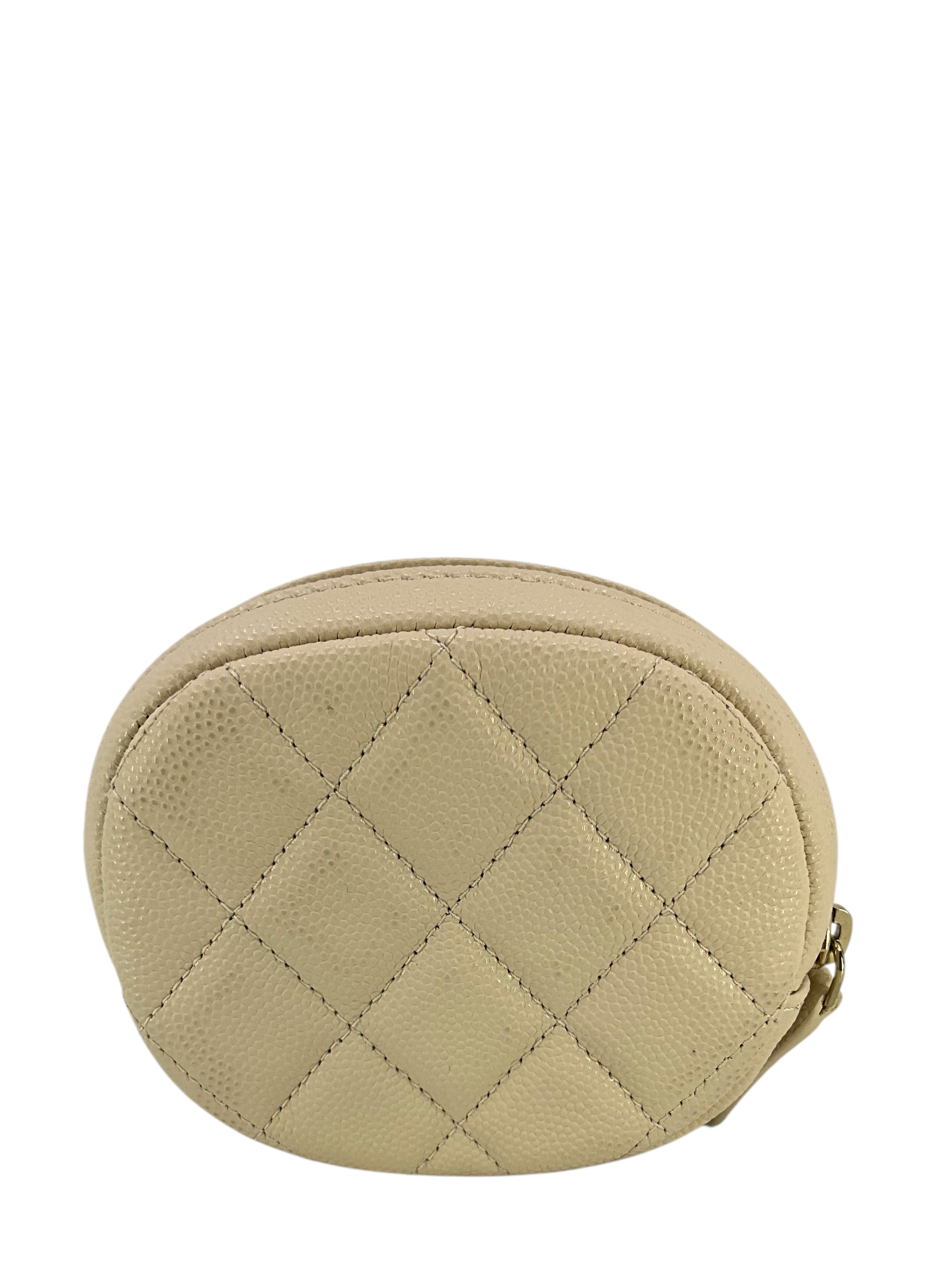 Chanel Caviar Quilted Zip Around Classic Coin Purse