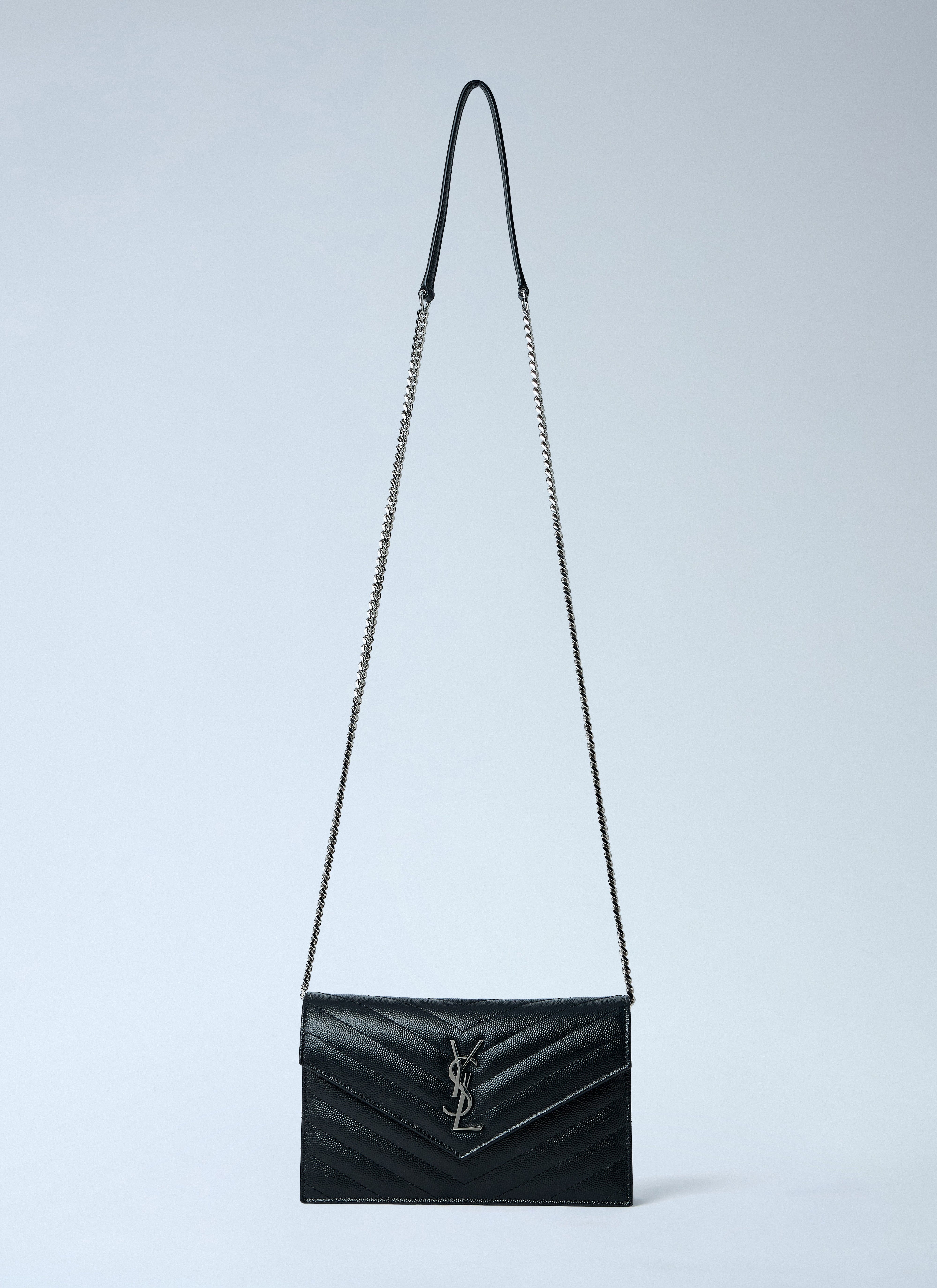 Saint Laurent Women Cassandre Envelop Chain Wallet