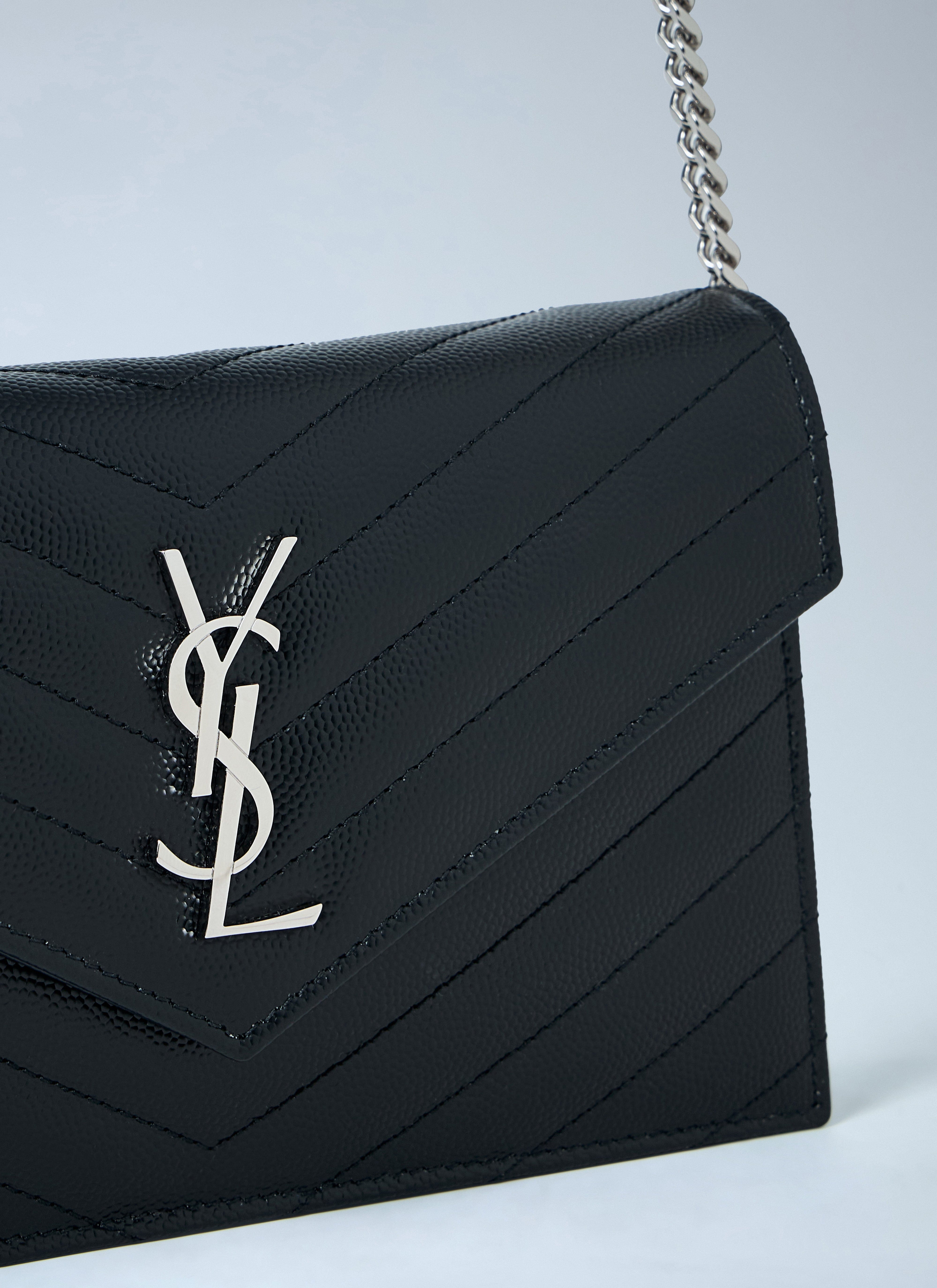 Saint Laurent Women Cassandre Envelop Chain Wallet
