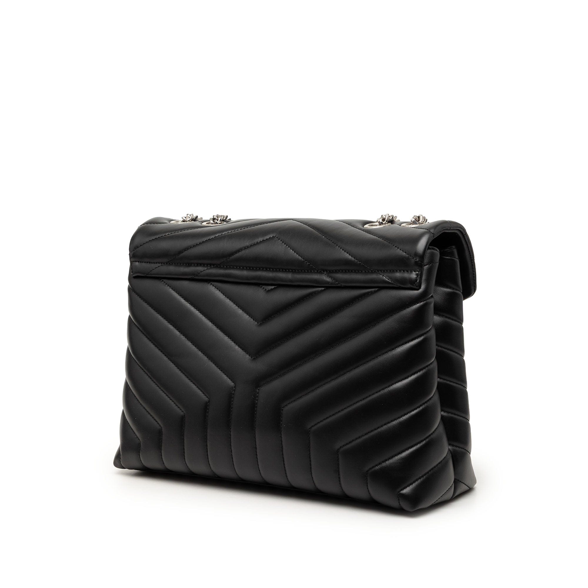Saint Laurent Medium Matelasse Calfskin Monogram LouLou Shoulder Bag