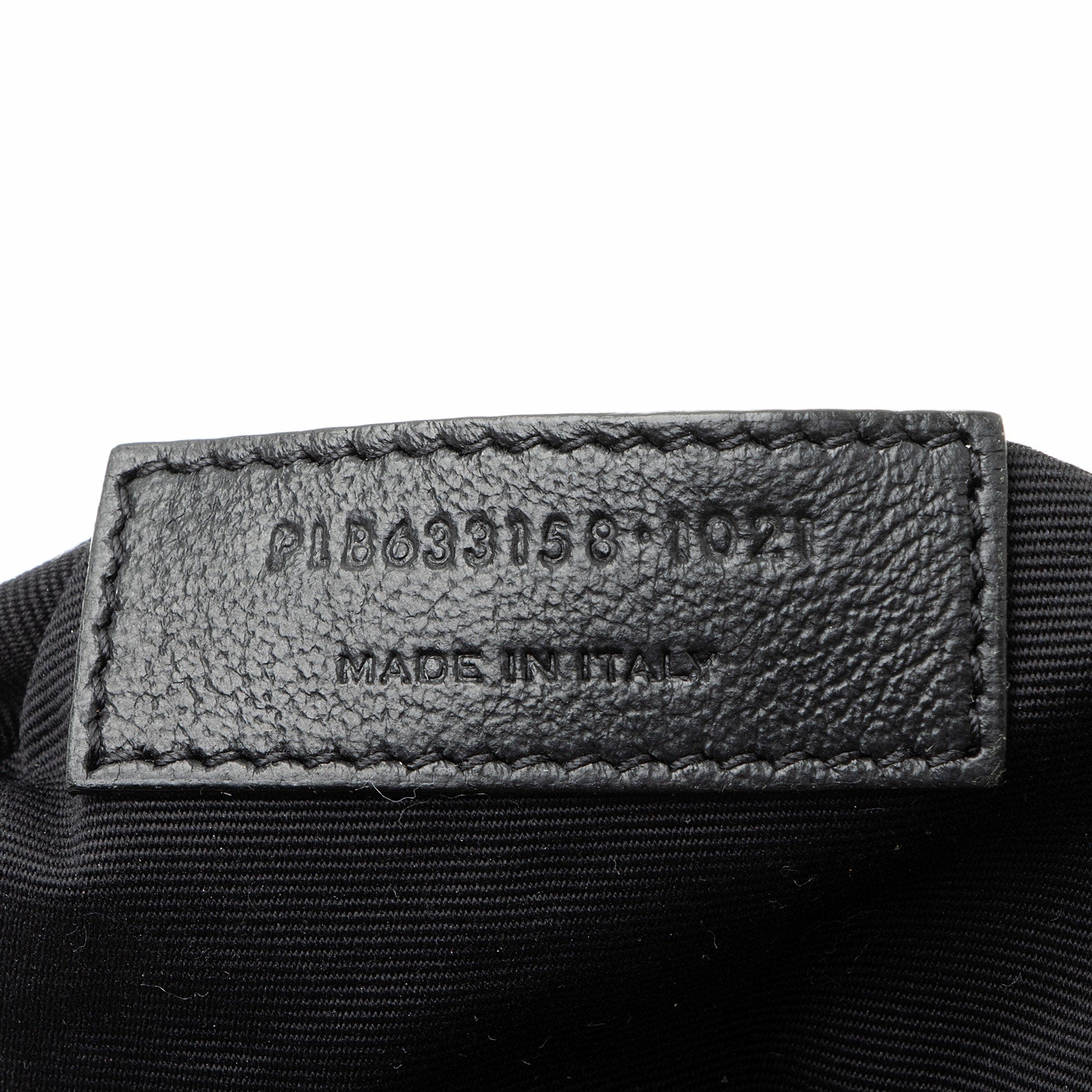 Saint Laurent Crinkled Calfskin Monogram Niki Medium Shoulder Bag