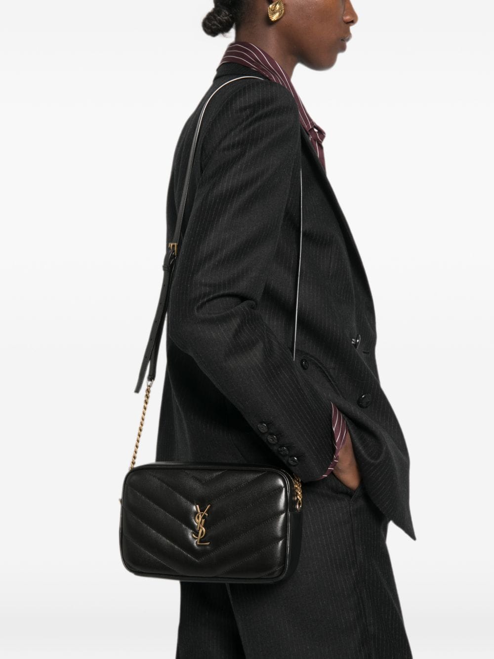 Saint Laurent Women Loulou Leather Camera Bag