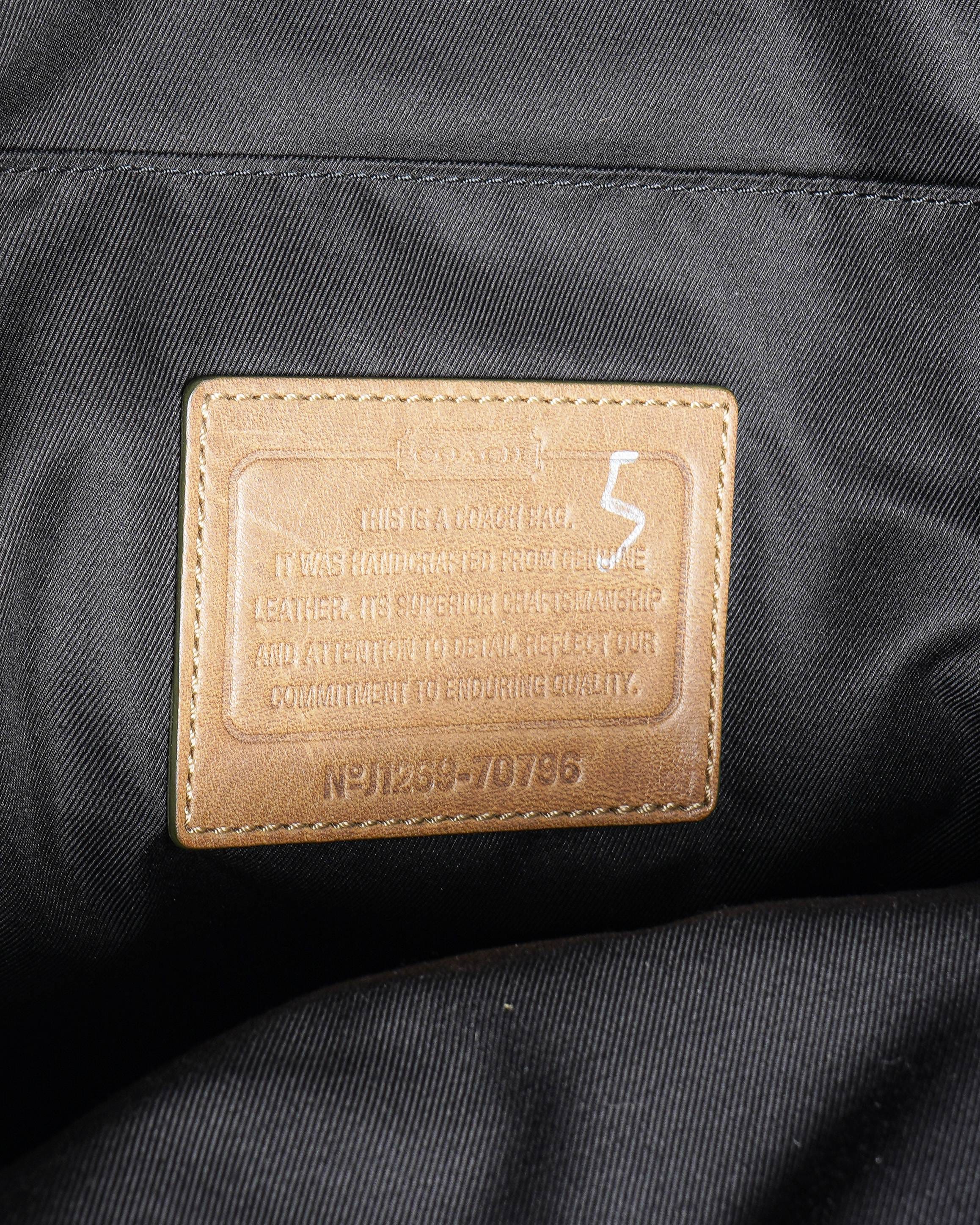 Coach Tri - Colour Leather and Suede Thompson Sling Backpack