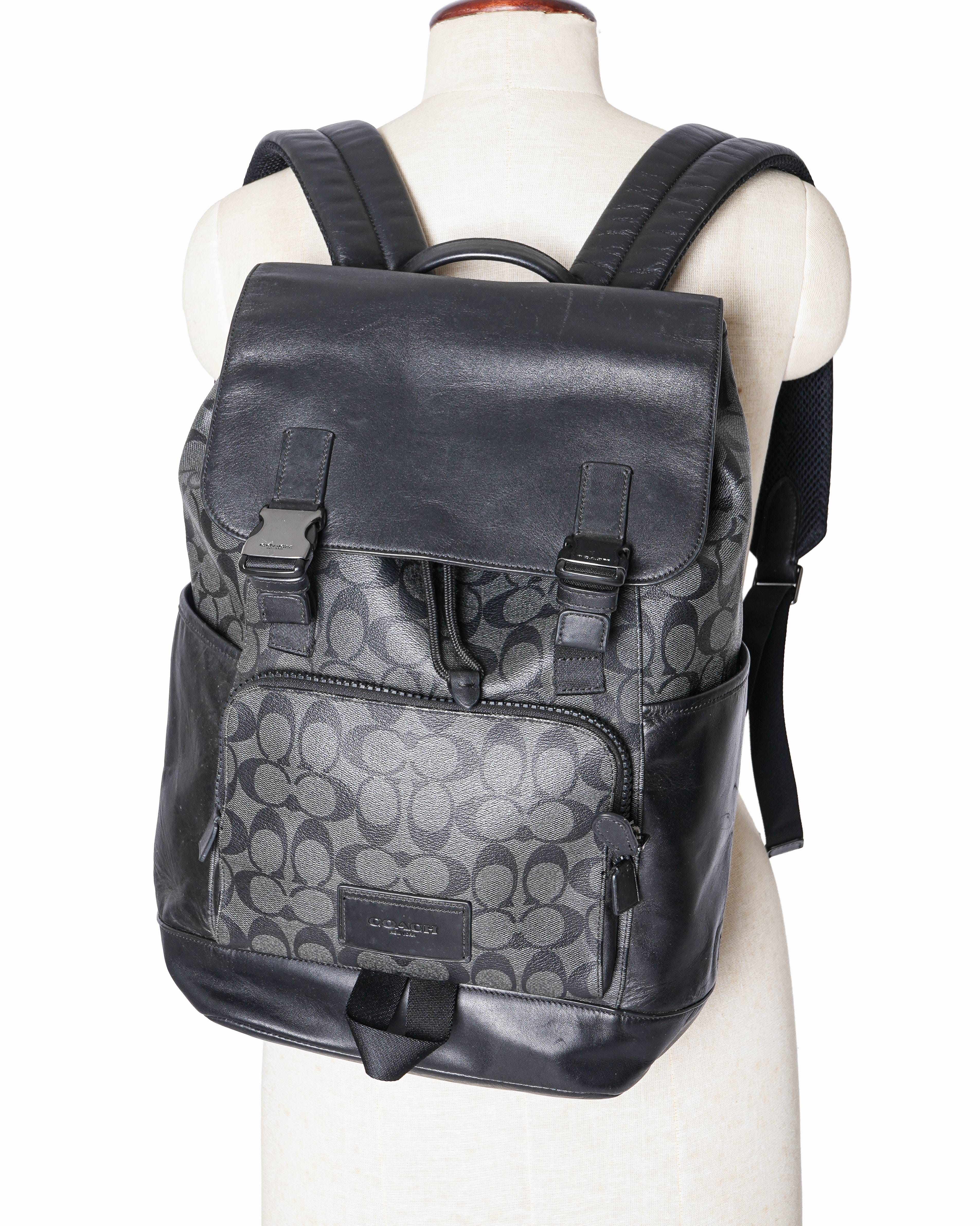 Coach Track Backpack in Signature Canvas
