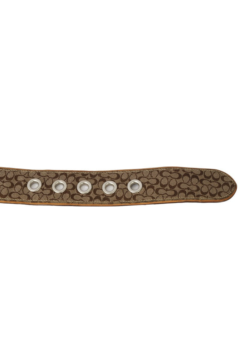 Coach Size - L ( 95 cm/ 38 Inch) Signature Logo Canvas Belt