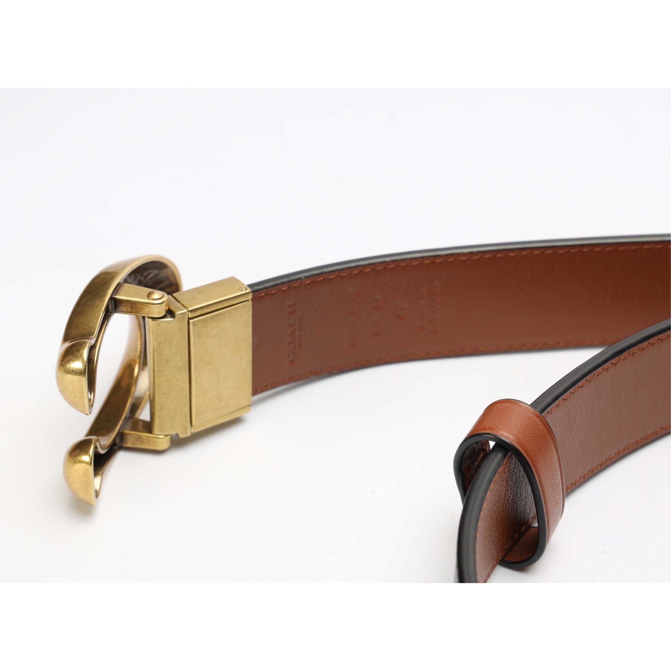 Coach C Hardware Reversible Belt