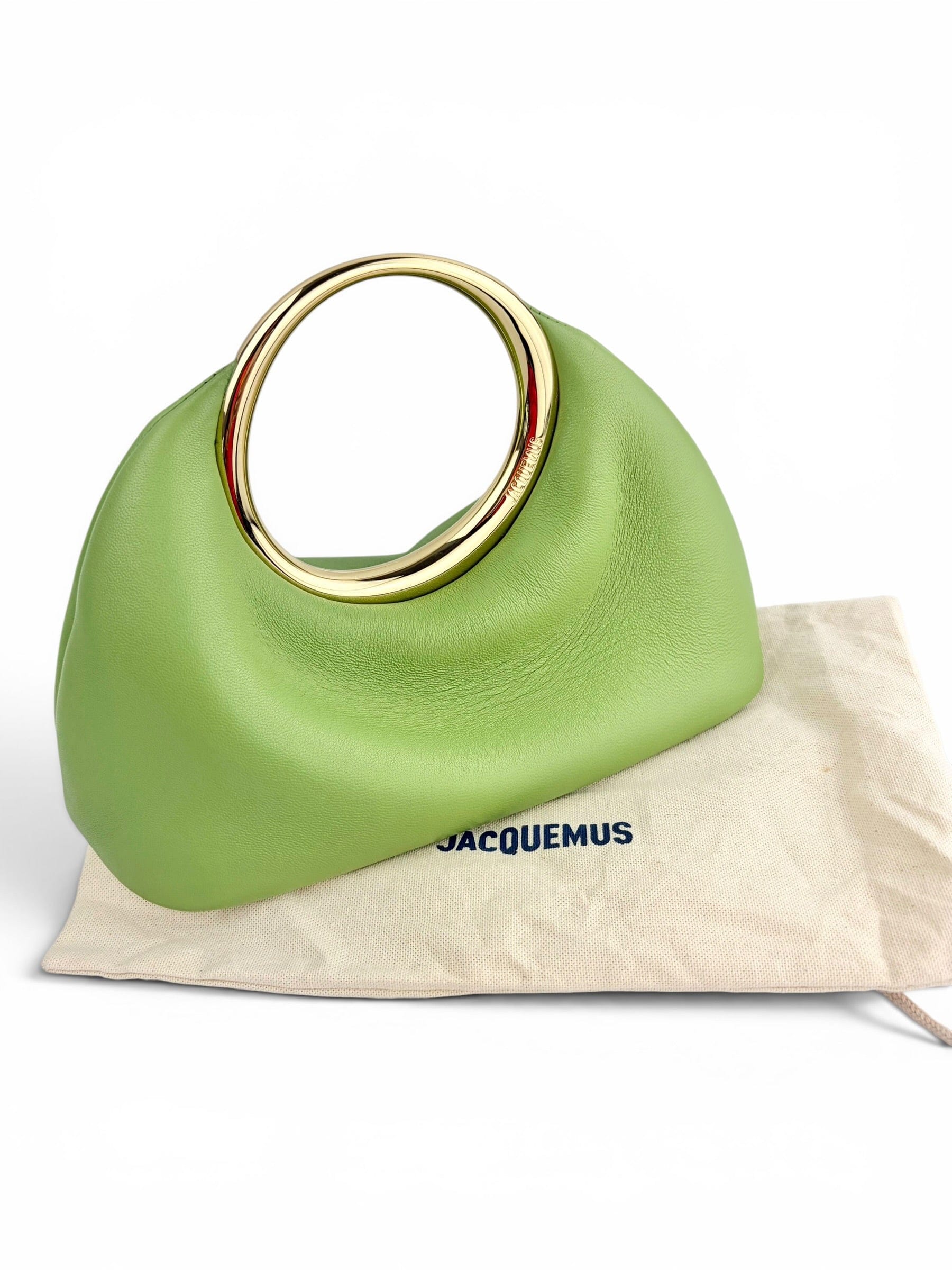 Jacquemus Green Leather Le Petit Calino