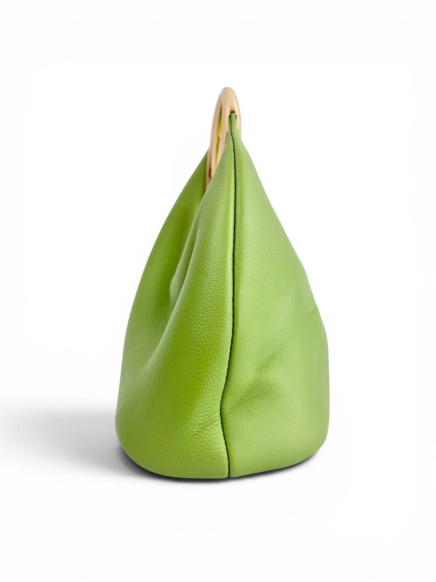 Jacquemus Green Leather Le Petit Calino