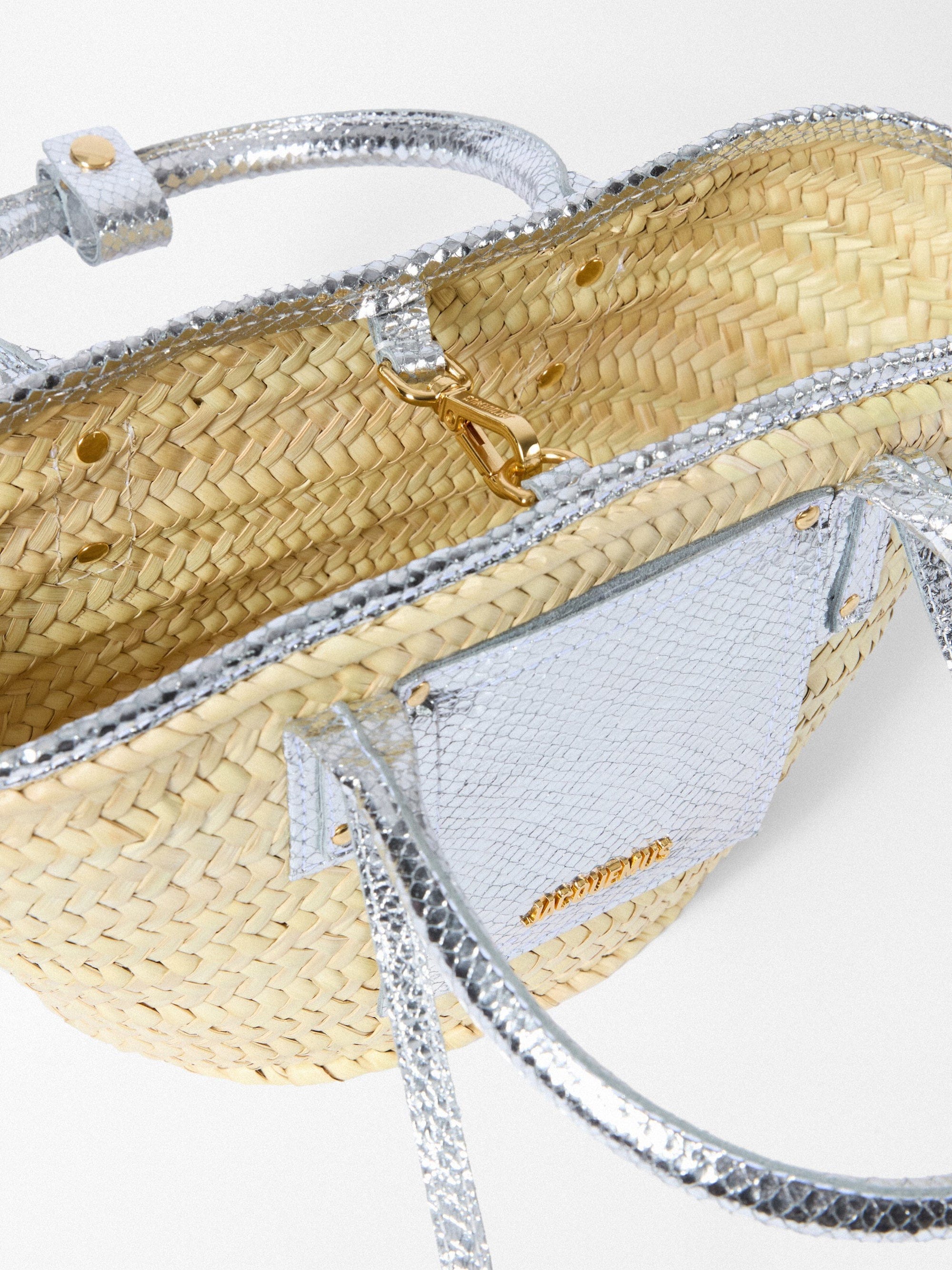 Jacquemus The Small Soli Basket Bag - Silver