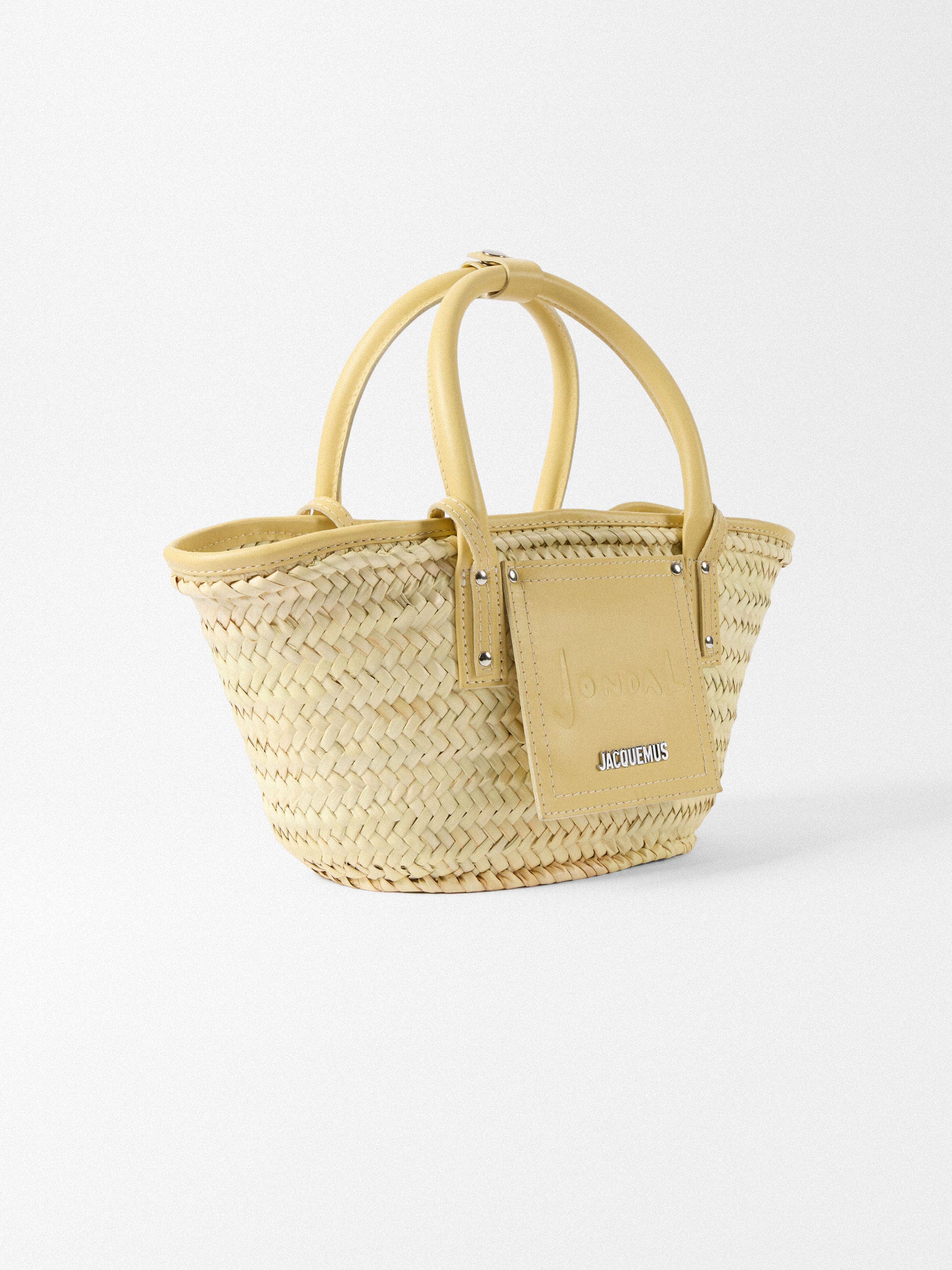 Jacquemus The Small Soli Ibiza Resort Basket Bag - Pale Yellow