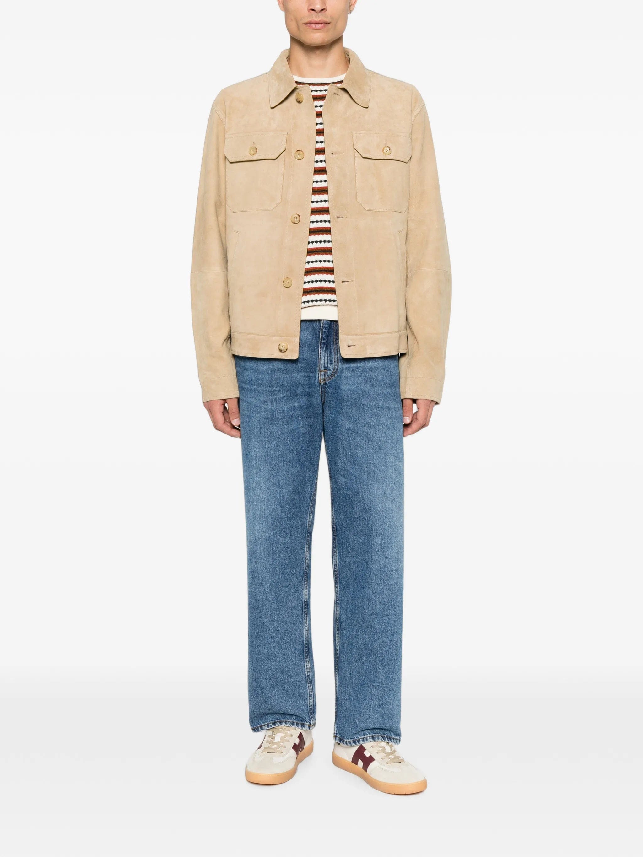 Polo Ralph Lauren suede button - up jacket